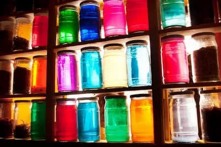 خرید و قیمت جار شیشه ای رنگی + فروش عمده